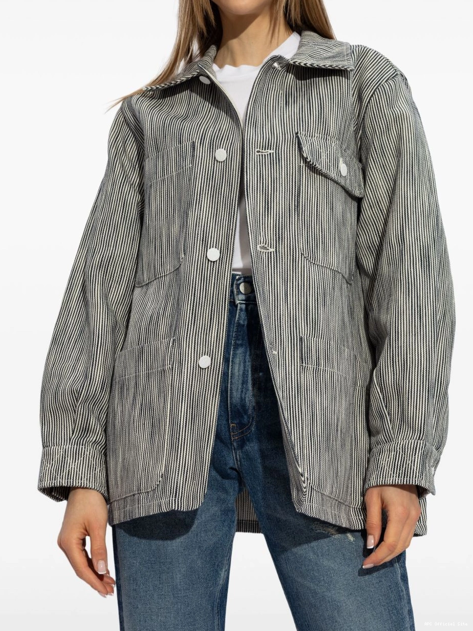 Affordable shirt striped jacket A.P.C. Women button-up 0504